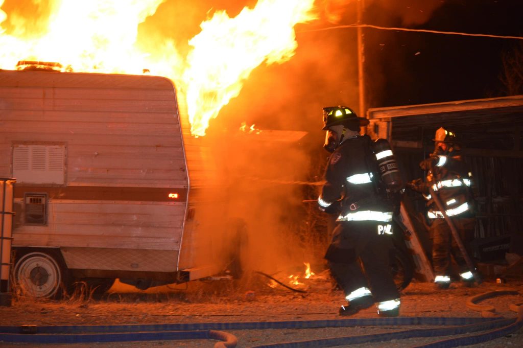 FF entering building